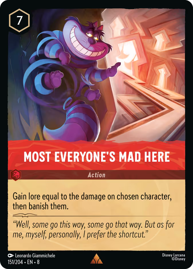 Most Everyone's Mad Here — Reign of Jafar #151 (Disney Lorcana card)