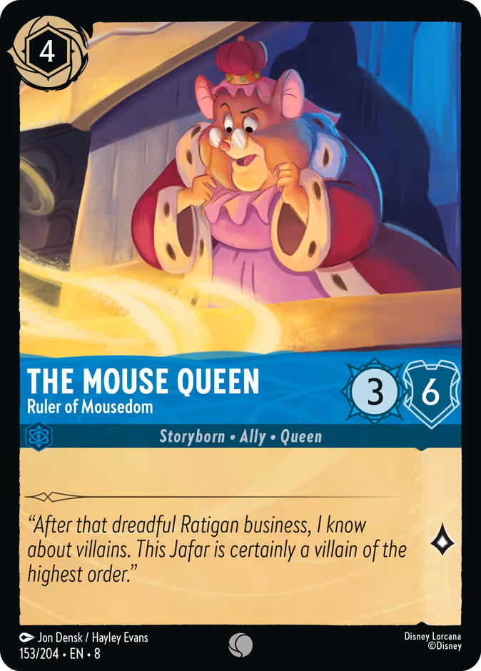 The Mouse Queen - Ruler of Mousedom — Reign of Jafar #153 (Disney Lorcana card)