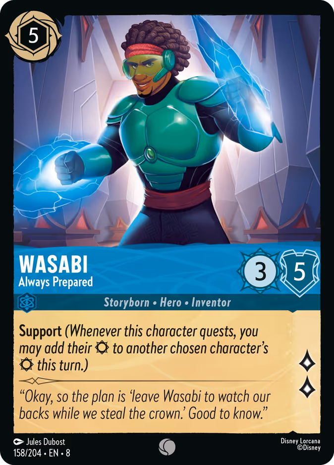 Wasabi - Always Prepared — Reign of Jafar #158 (Disney Lorcana card)