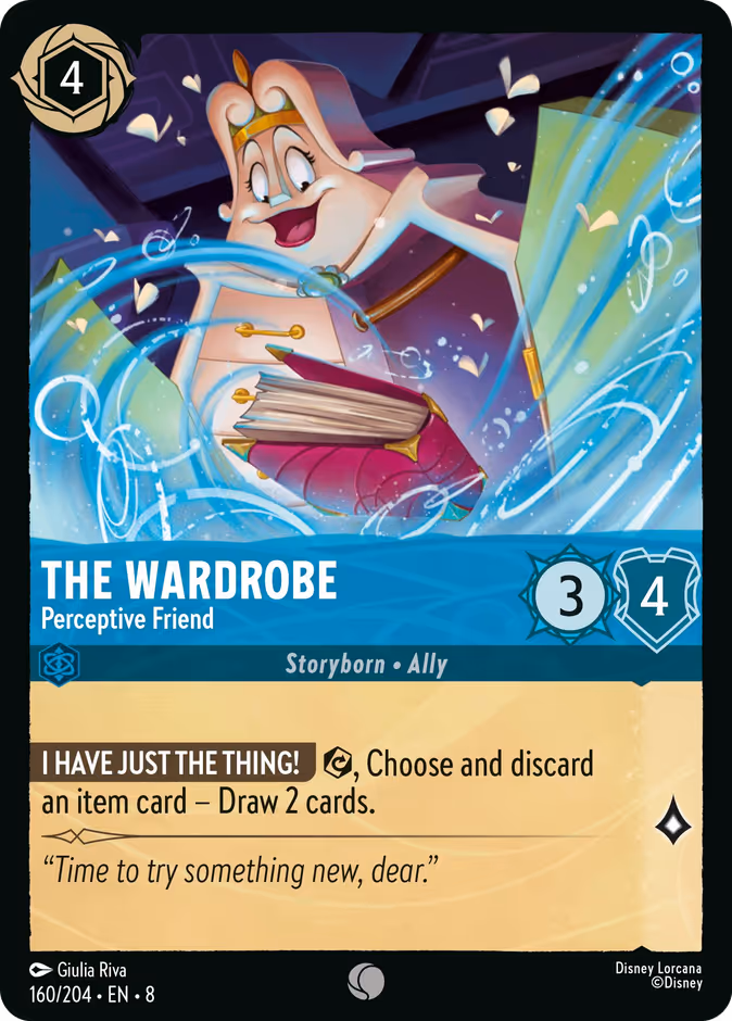 The Wardrobe - Perceptive Friend — Reign of Jafar #160 (Disney Lorcana card)