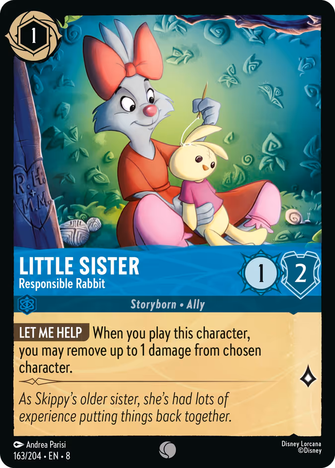 Little Sister - Responsible Rabbit — Reign of Jafar #163 (Disney Lorcana card)