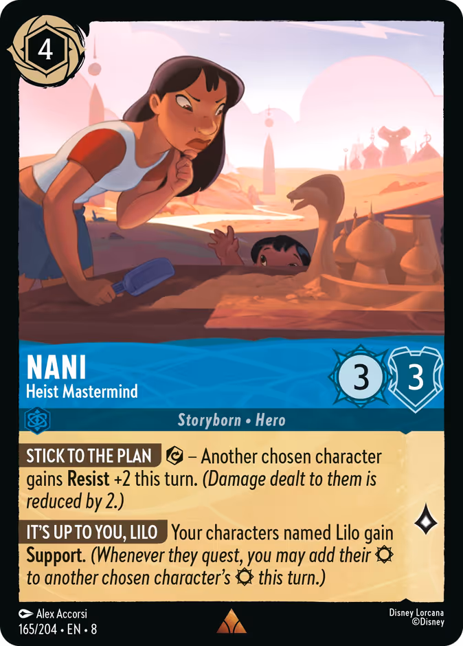 Nani - Heist Mastermind — Reign of Jafar #165 (Disney Lorcana card)