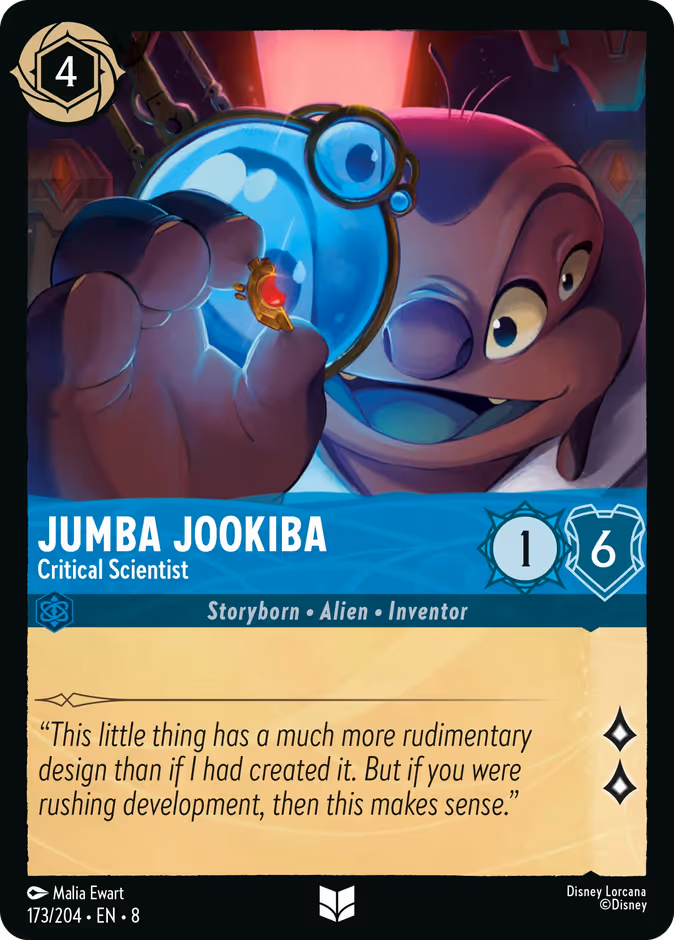 Jumba Jookiba - Critical Scientist — Reign of Jafar #173 (Disney Lorcana card)