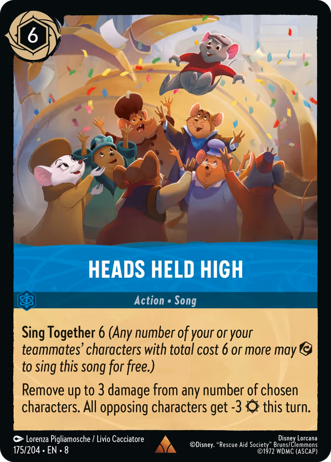 Heads Held High — Reign of Jafar #175 (Disney Lorcana card)