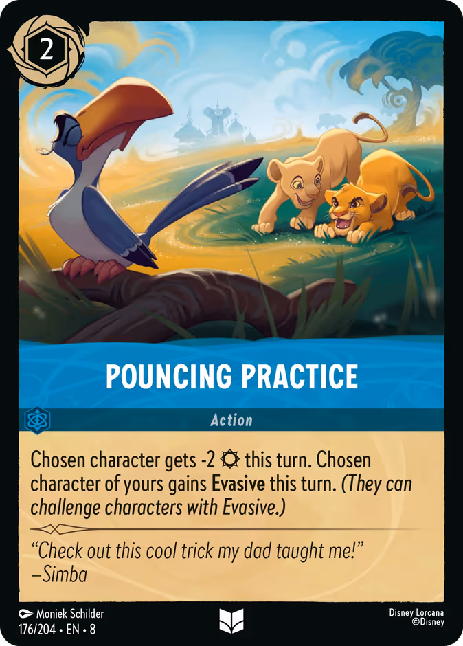 Pouncing Practice — Reign of Jafar #176 (Disney Lorcana card)