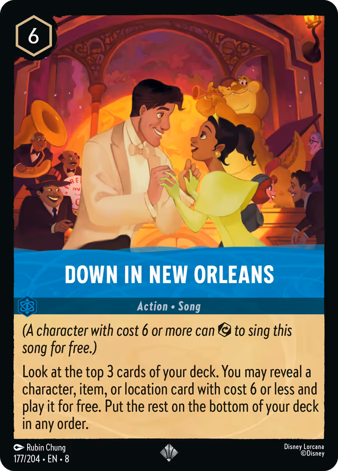 Down in New Orleans — Reign of Jafar #177 (Disney Lorcana card)
