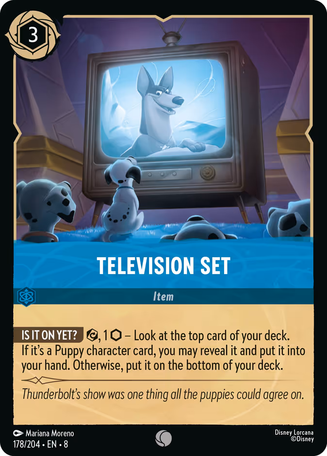 Television Set — Reign of Jafar #178 (Disney Lorcana card)