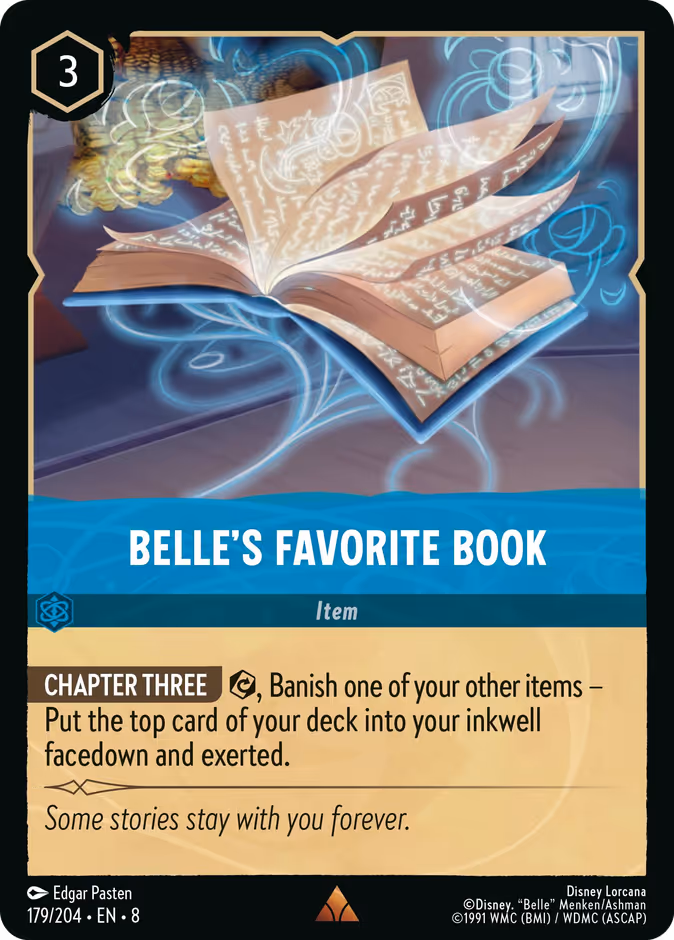 Belle's Favorite Book — Reign of Jafar #179 (Disney Lorcana card)