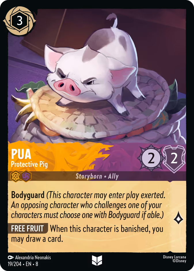 Pua - Protective Pig — Reign of Jafar #19 (Disney Lorcana card)