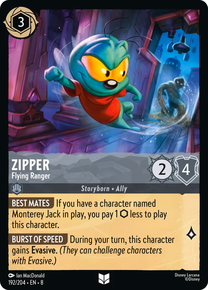 Zipper - Flying Ranger — Reign of Jafar #192 (Disney Lorcana card)