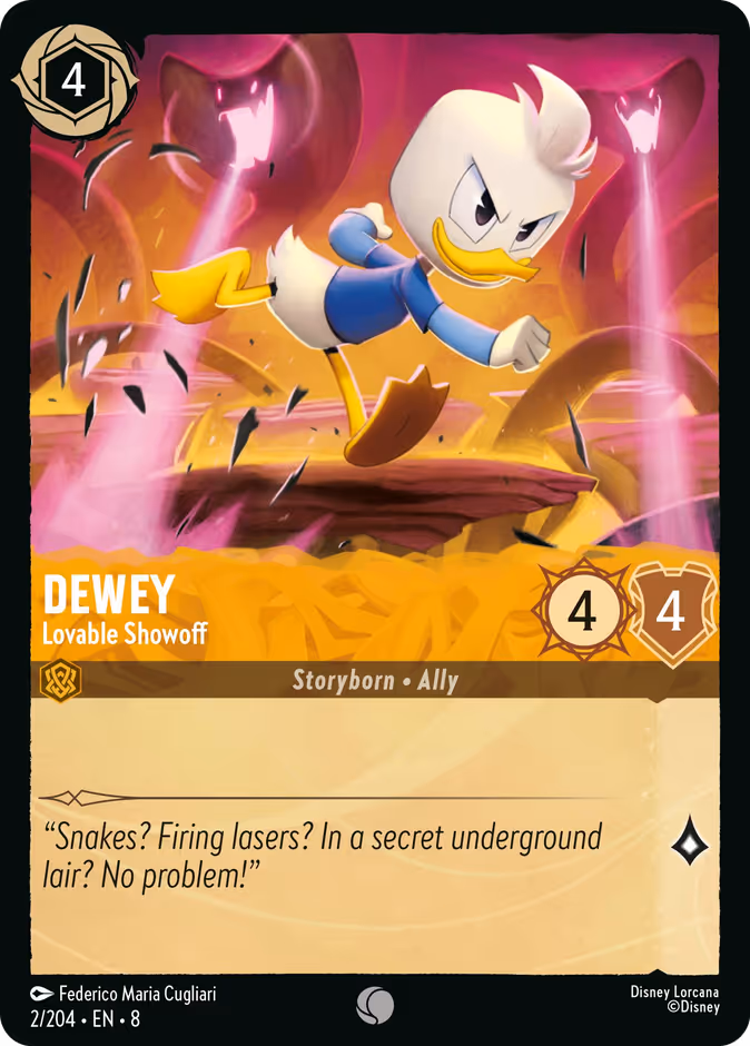 Dewey - Lovable Showoff — Reign of Jafar #2 (Disney Lorcana card)