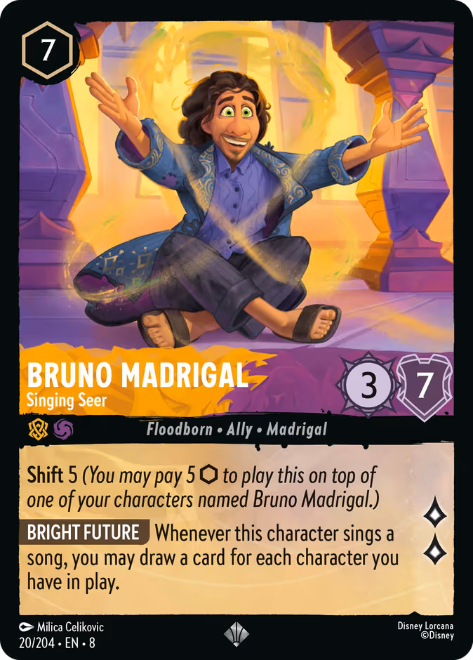 Bruno Madrigal - Singing Seer — Reign of Jafar #20 (Disney Lorcana card)