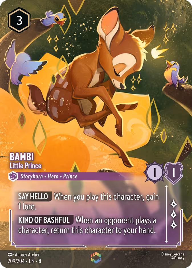 Bambi - Little Prince — Reign of Jafar #209 (Disney Lorcana card)