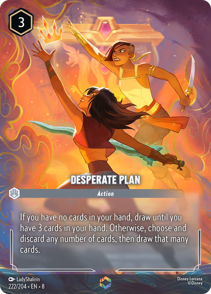 Desperate Plan — Reign of Jafar #222 (Disney Lorcana card)