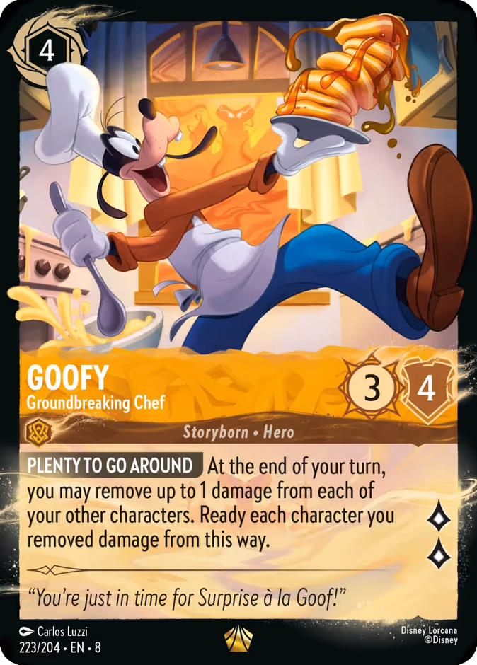 Goofy - Groundbreaking Chef — Reign of Jafar #223 (Disney Lorcana card)