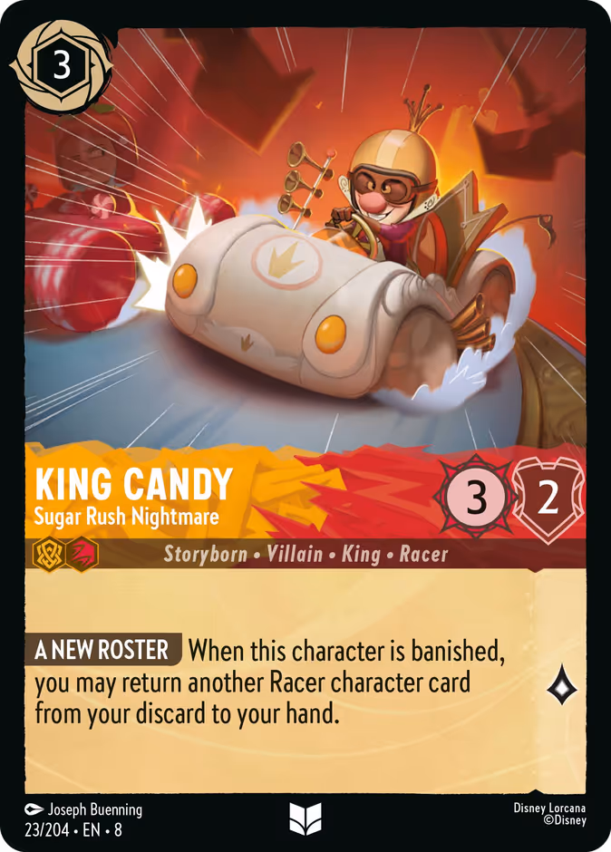 King Candy - Sugar Rush Nightmare — Reign of Jafar #23 (Disney Lorcana card)