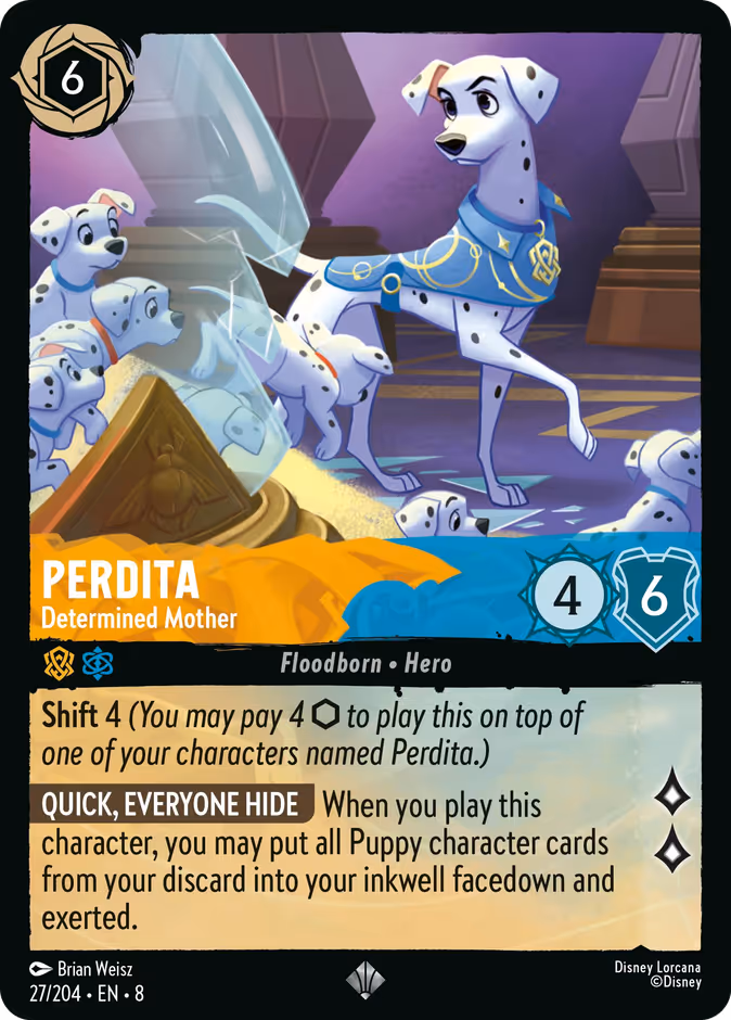 Perdita - Determined Mother — Reign of Jafar #27 (Disney Lorcana card)