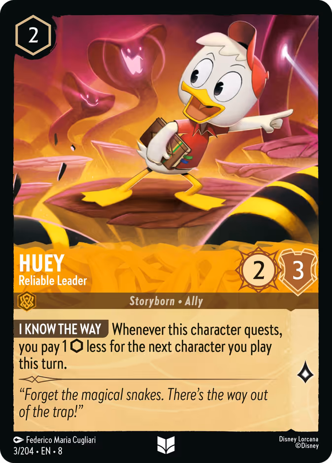 Huey - Reliable Leader — Reign of Jafar #3 (Disney Lorcana card)