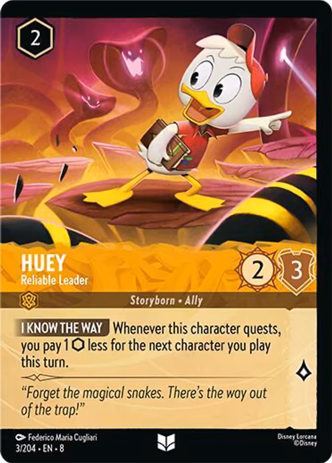 Huey - Reliable Leader — Reign of Jafar #3f (Disney Lorcana card)