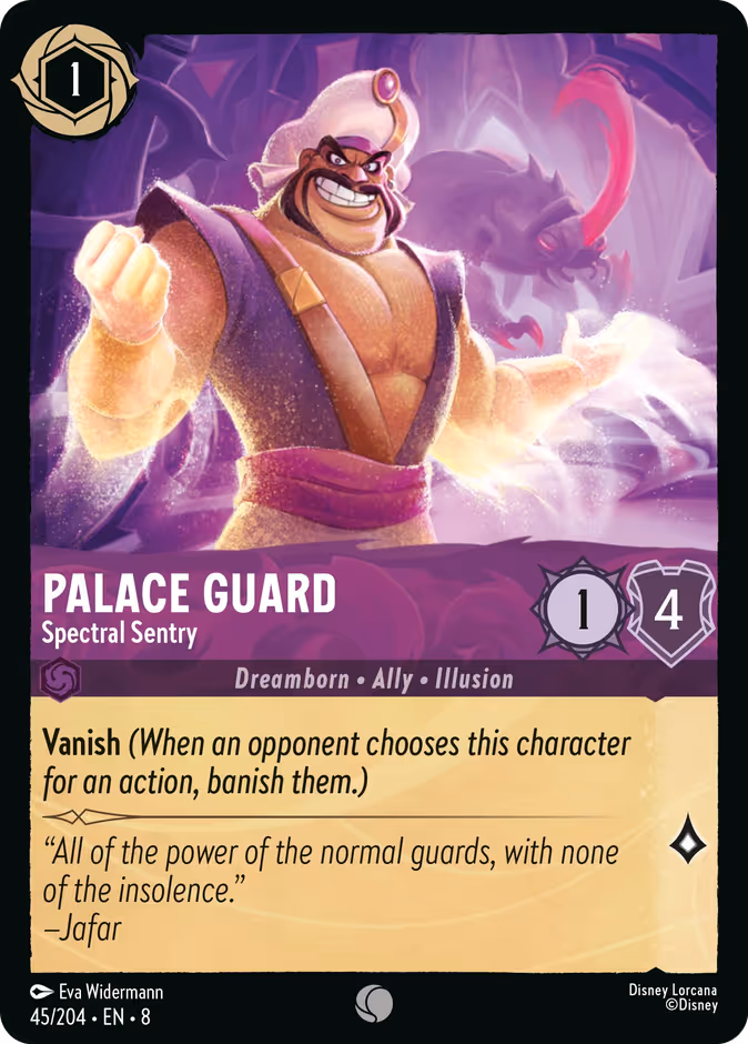 Palace Guard - Spectral Sentry — Reign of Jafar #45 (Disney Lorcana card)
