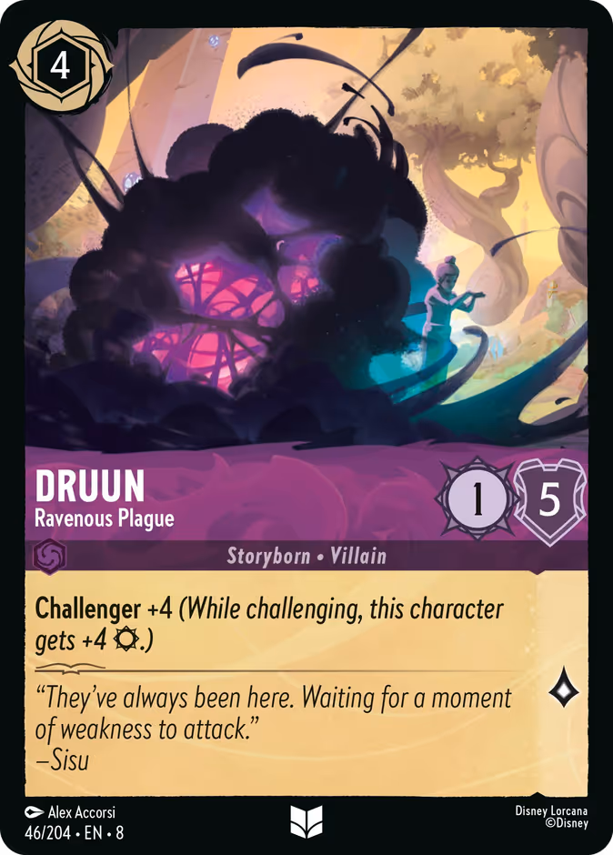 Druun - Ravenous Plague — Reign of Jafar #46 (Disney Lorcana card)