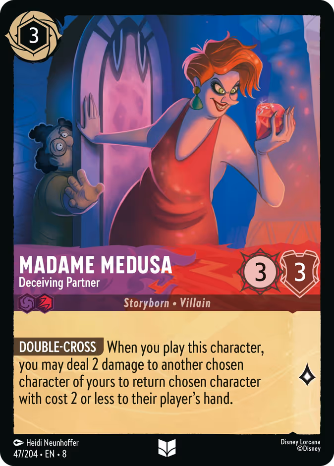 Madame Medusa - Deceiving Partner — Reign of Jafar #47 (Disney Lorcana card)