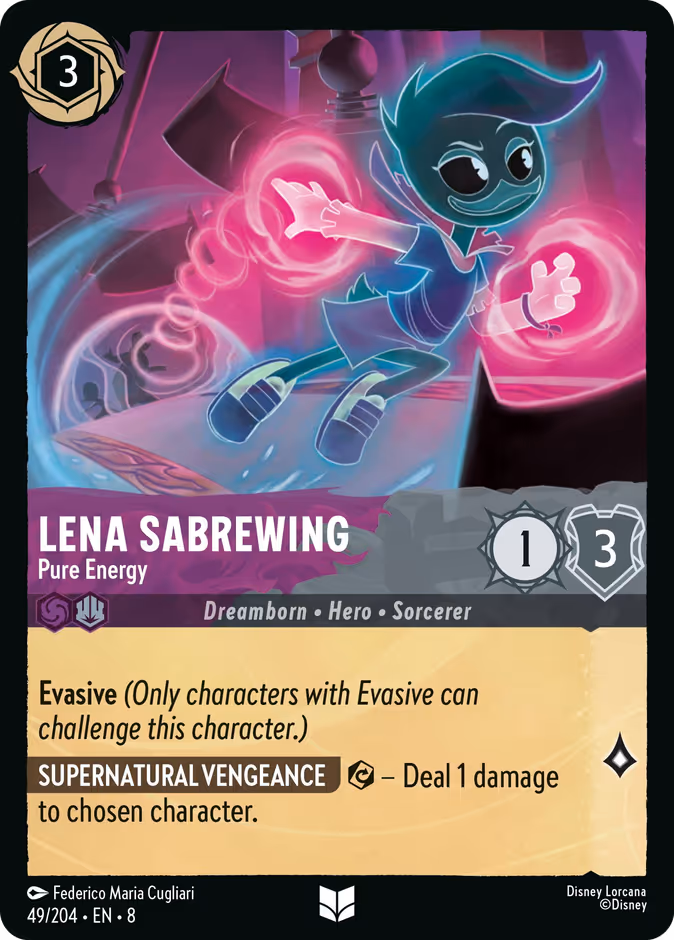 Lena Sabrewing - Pure Energy — Reign of Jafar #49 (Disney Lorcana card)