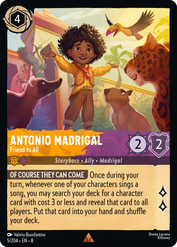 Antonio Madrigal - Friend to All — Reign of Jafar #5 (Disney Lorcana card)