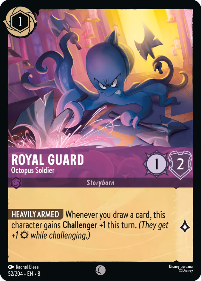 Royal Guard - Octopus Soldier — Reign of Jafar #52 (Disney Lorcana card)