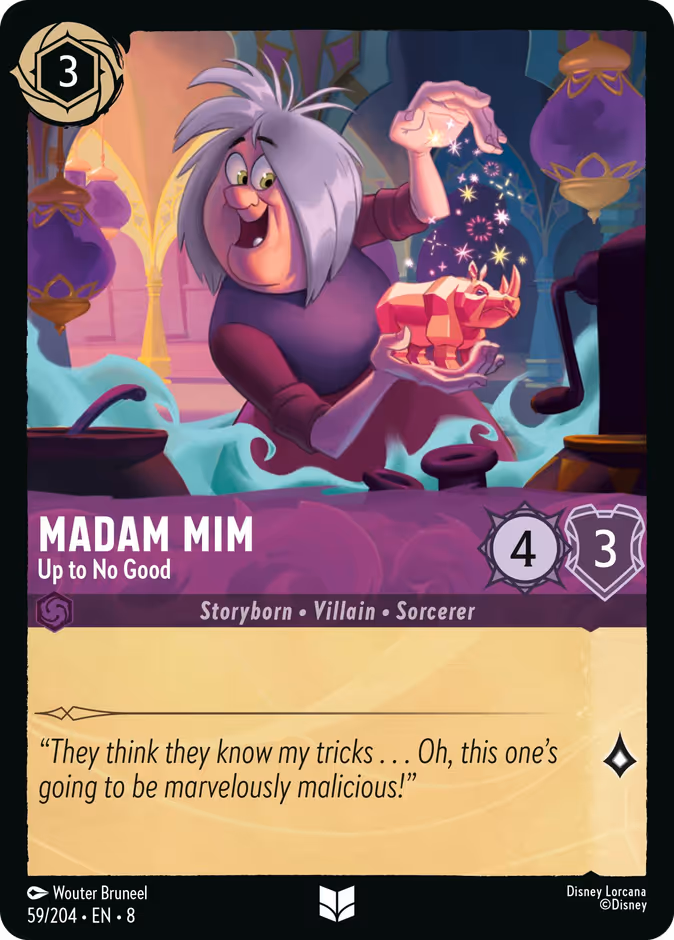 Madam Mim - Up to No Good — Reign of Jafar #59 (Disney Lorcana card)