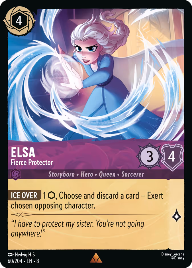 Elsa - Fierce Protector — Reign of Jafar #60 (Disney Lorcana card)