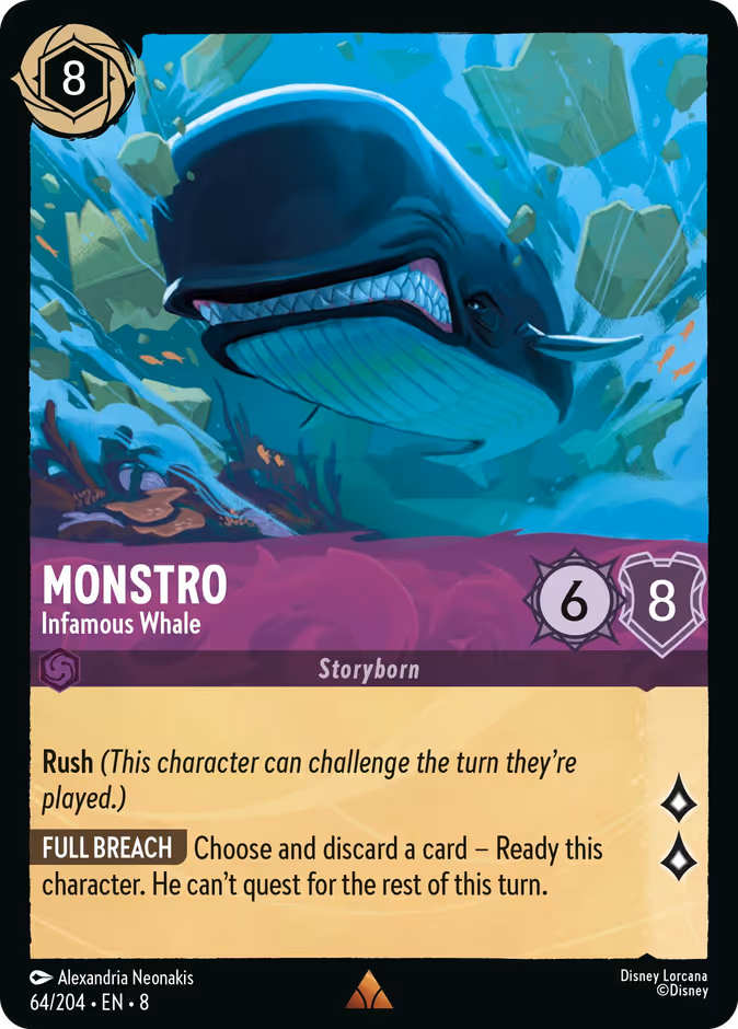 Monstro - Infamous Whale — Reign of Jafar #64 (Disney Lorcana card)
