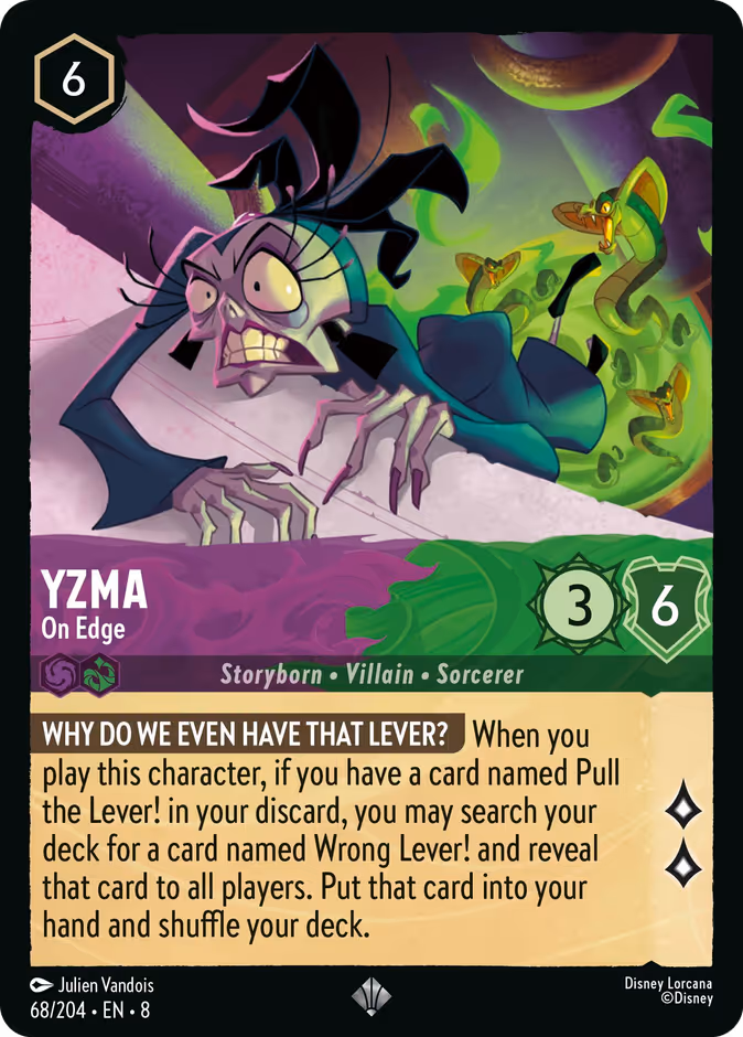 Yzma - On Edge — Reign of Jafar #68 (Disney Lorcana card)