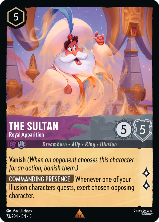The Sultan - Royal Apparition — Reign of Jafar #73 (Disney Lorcana card)