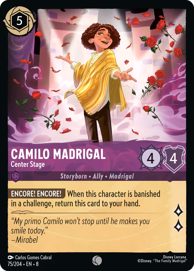 Camilo Madrigal - Center Stage — Reign of Jafar #75 (Disney Lorcana card)