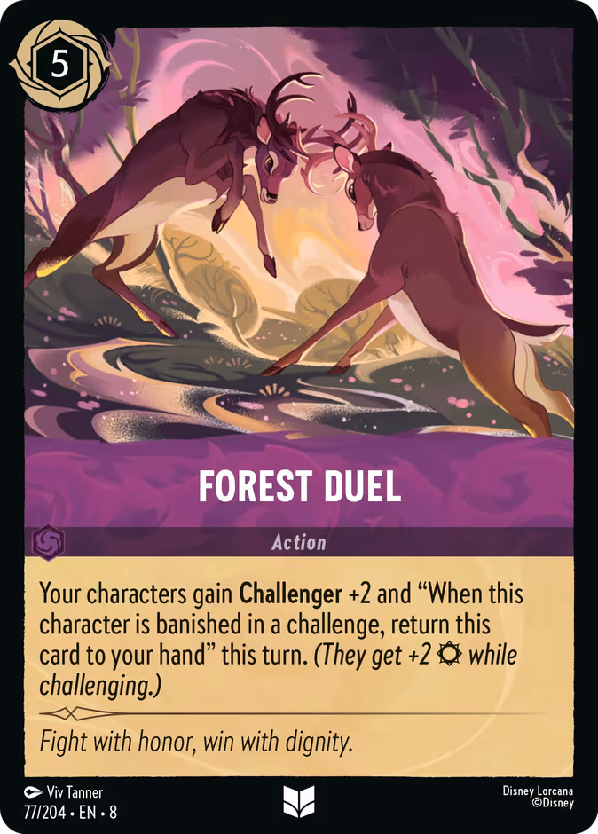 Forest Duel — Reign of Jafar #77 (Disney Lorcana card)