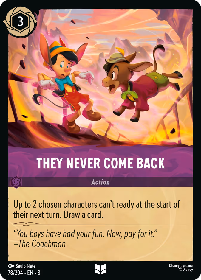 They Never Come Back — Reign of Jafar #78 (Disney Lorcana card)