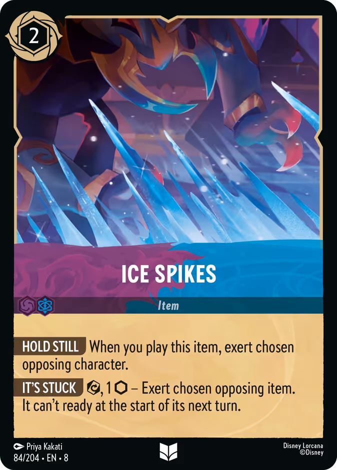 Ice Spikes — Reign of Jafar #84 (Disney Lorcana card)