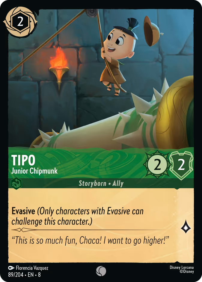 Tipo - Junior Chipmunk — Reign of Jafar #89 (Disney Lorcana card)