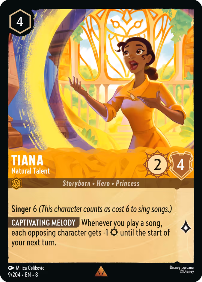 Tiana - Natural Talent — Reign of Jafar #9 (Disney Lorcana card)