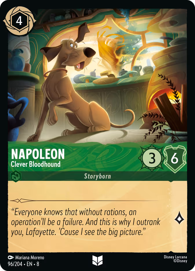 Napoleon - Clever Bloodhound — Reign of Jafar #96 (Disney Lorcana card)