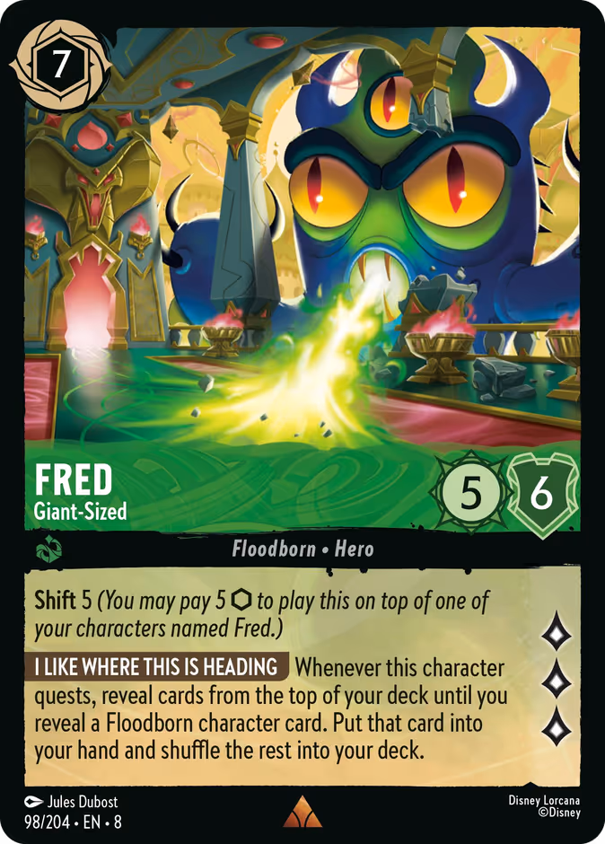 Fred - Giant-Sized — Reign of Jafar #98 (Disney Lorcana card)