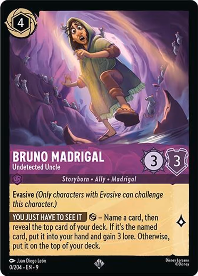 Bruno Madrigal - Undetected Uncle — Fabled #0 (Disney Lorcana card)