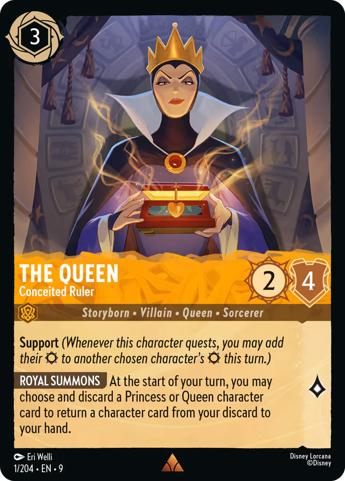 The Queen - Conceited Ruler — Fabled #1 (Disney Lorcana card)