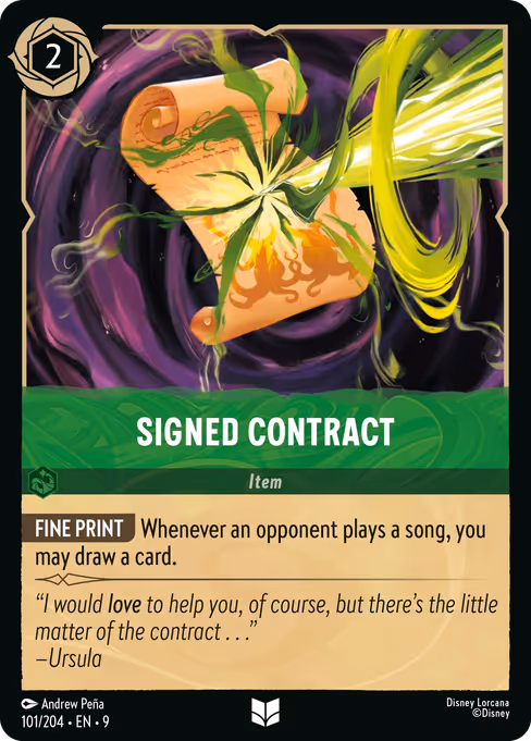 Signed Contract (Fabled #101)