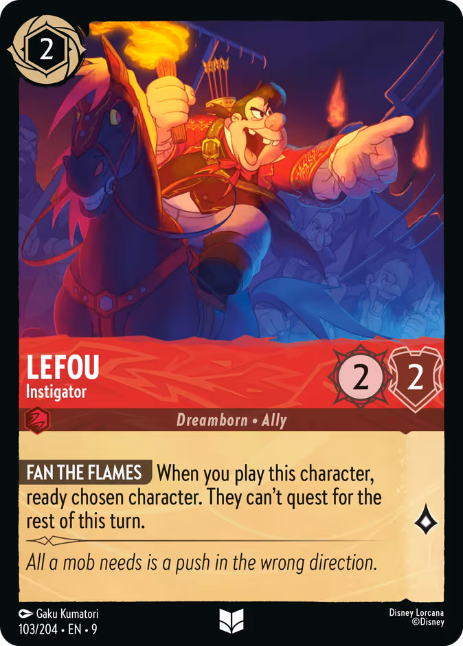 LeFou - Instigator — Fabled #103 (Disney Lorcana card)