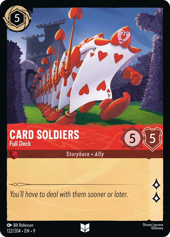Card Soldiers - Full Deck — Fabled #122 (Disney Lorcana card)