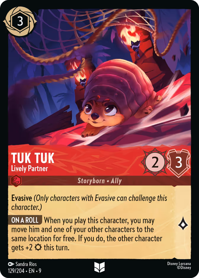 Tuk Tuk - Lively Partner — Fabled #129 (Disney Lorcana card)