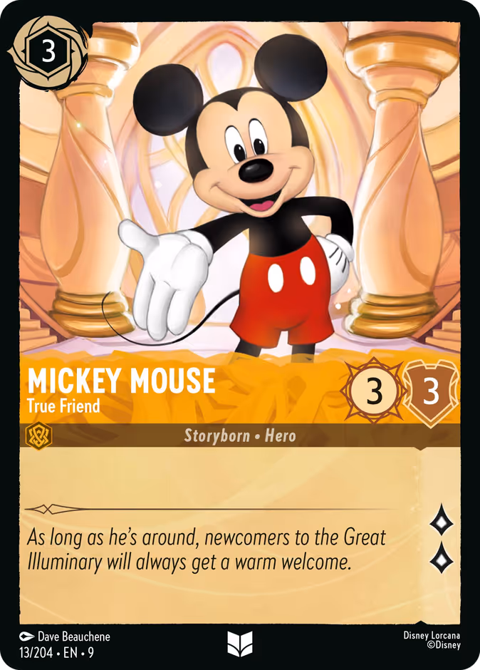 Mickey Mouse - True Friend — Fabled #13 (Disney Lorcana card)