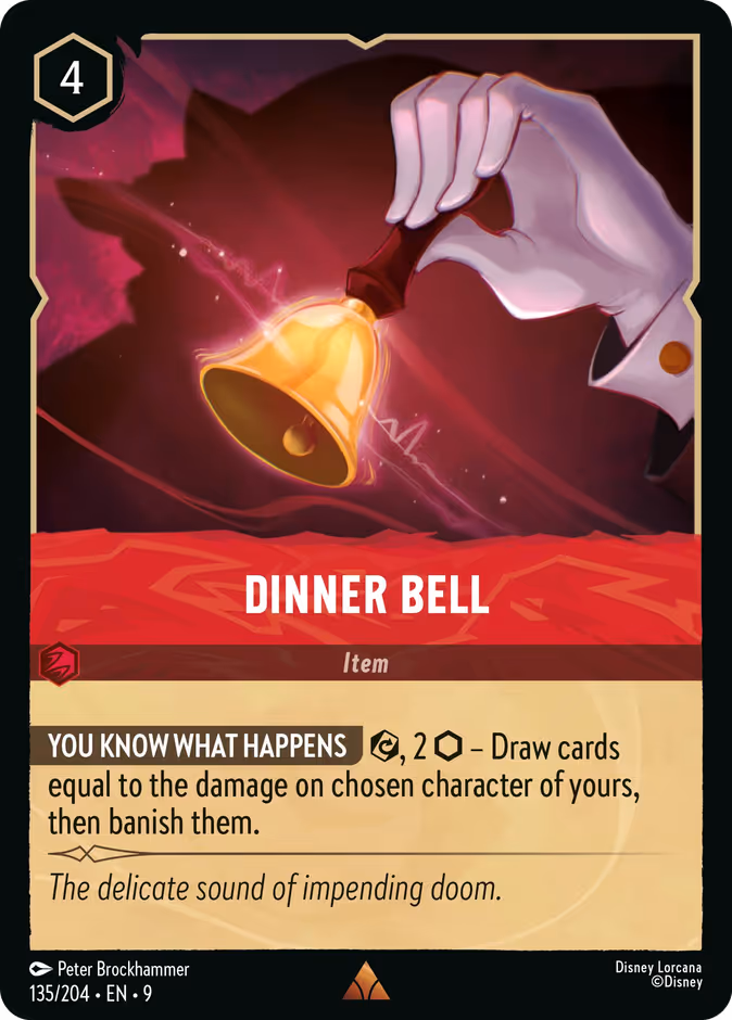 Dinner Bell — Fabled #135 (Disney Lorcana card)